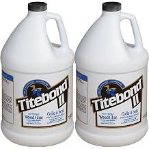 Titebond II Extend Wood Glue 1 Gal. 2 Pack Slow-Set, Type II Water-Resistant Adhesive for Complex Assemblies, Longer Open Time, Hot Press & R-F Compatible 4136