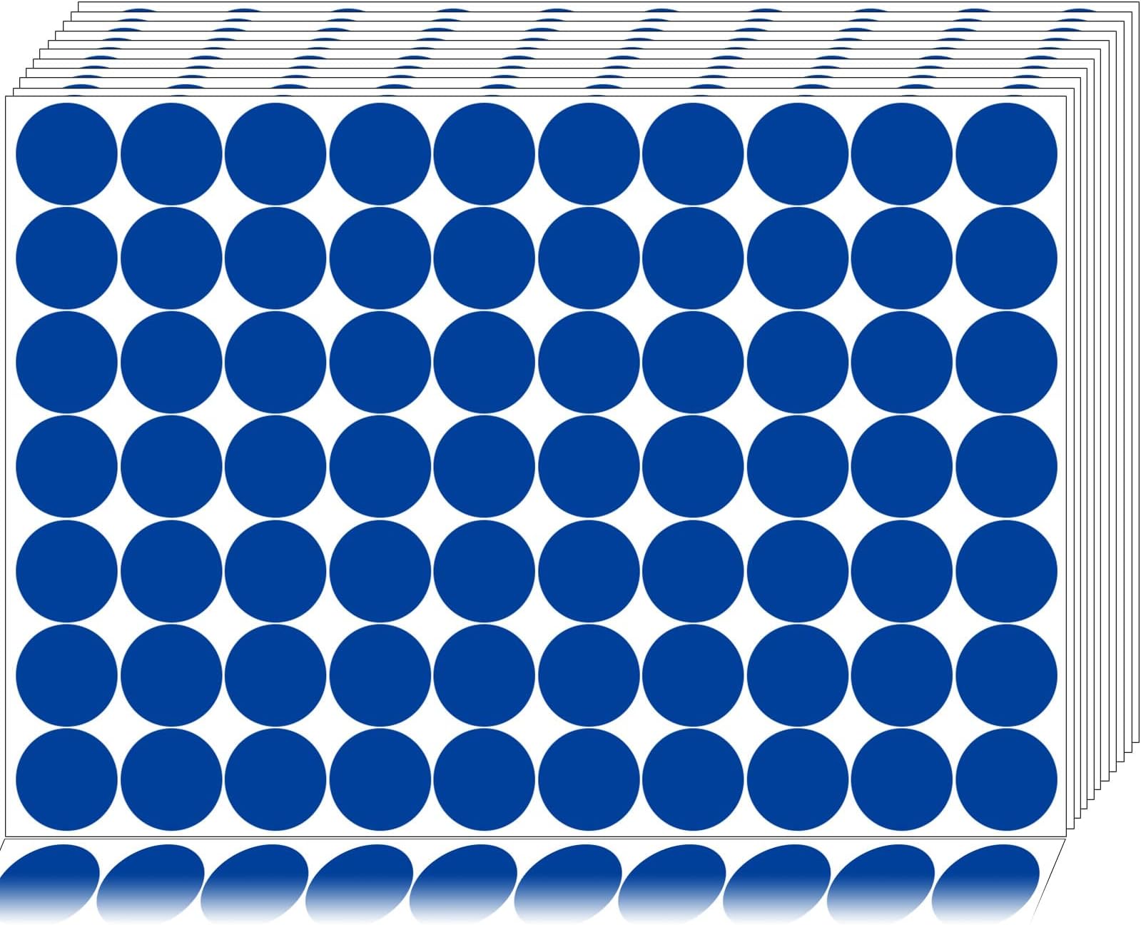1400 PCS Blue Dot Stickers Round Coding Labels Circle Dots Labels Stickers Polka Circle Dot Stickers Label Sticker for Office,Classroom,Papers Etc