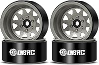 Vista 8 de OGRC 4 piezas de ruedas de aluminio de 1.9 pulgadas Beadlock con offset negativo para TRX4 TRX6 SCX10 I II III 90046 AXI03007 Redcat GEN7 GEN8 RC4WD