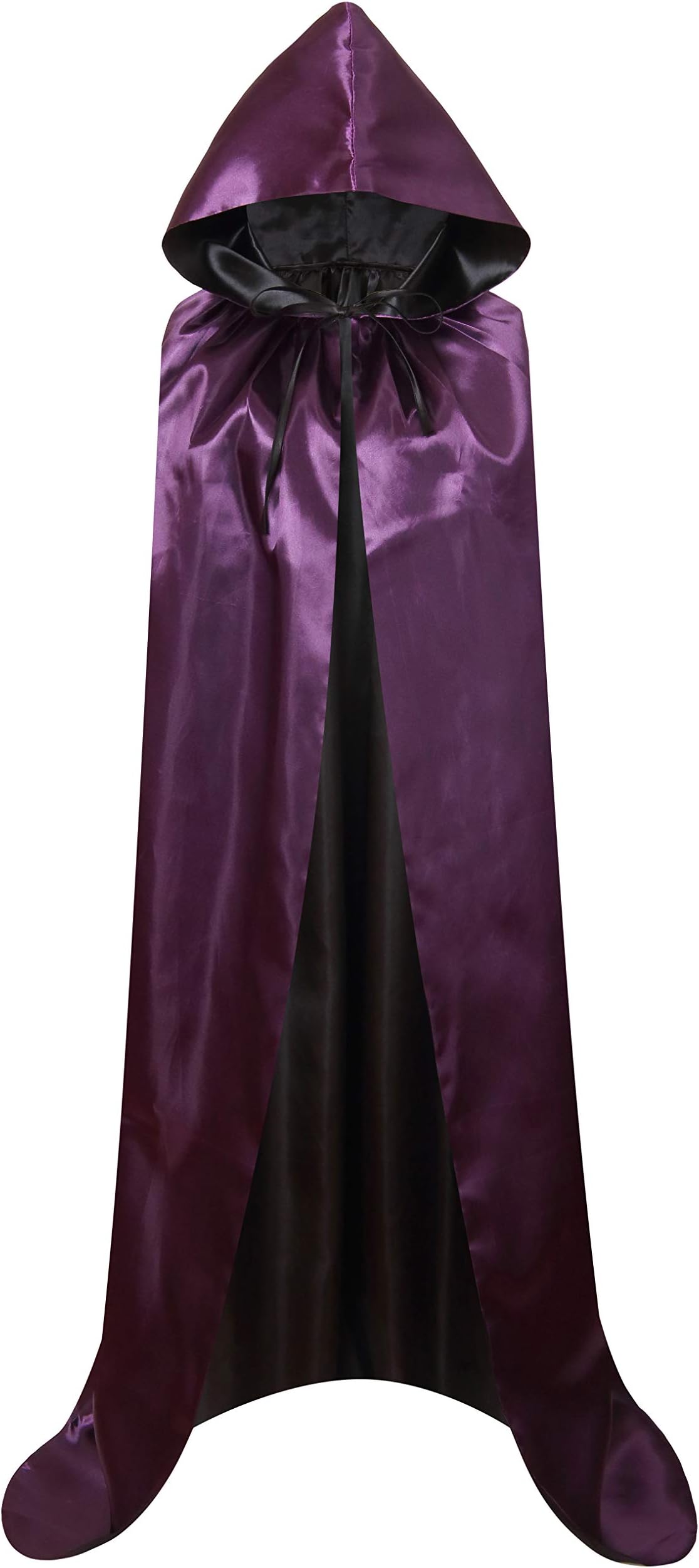 Unisex Christmas Halloween Witch Party Reversible Hooded Adult Vampires Cape Cloak