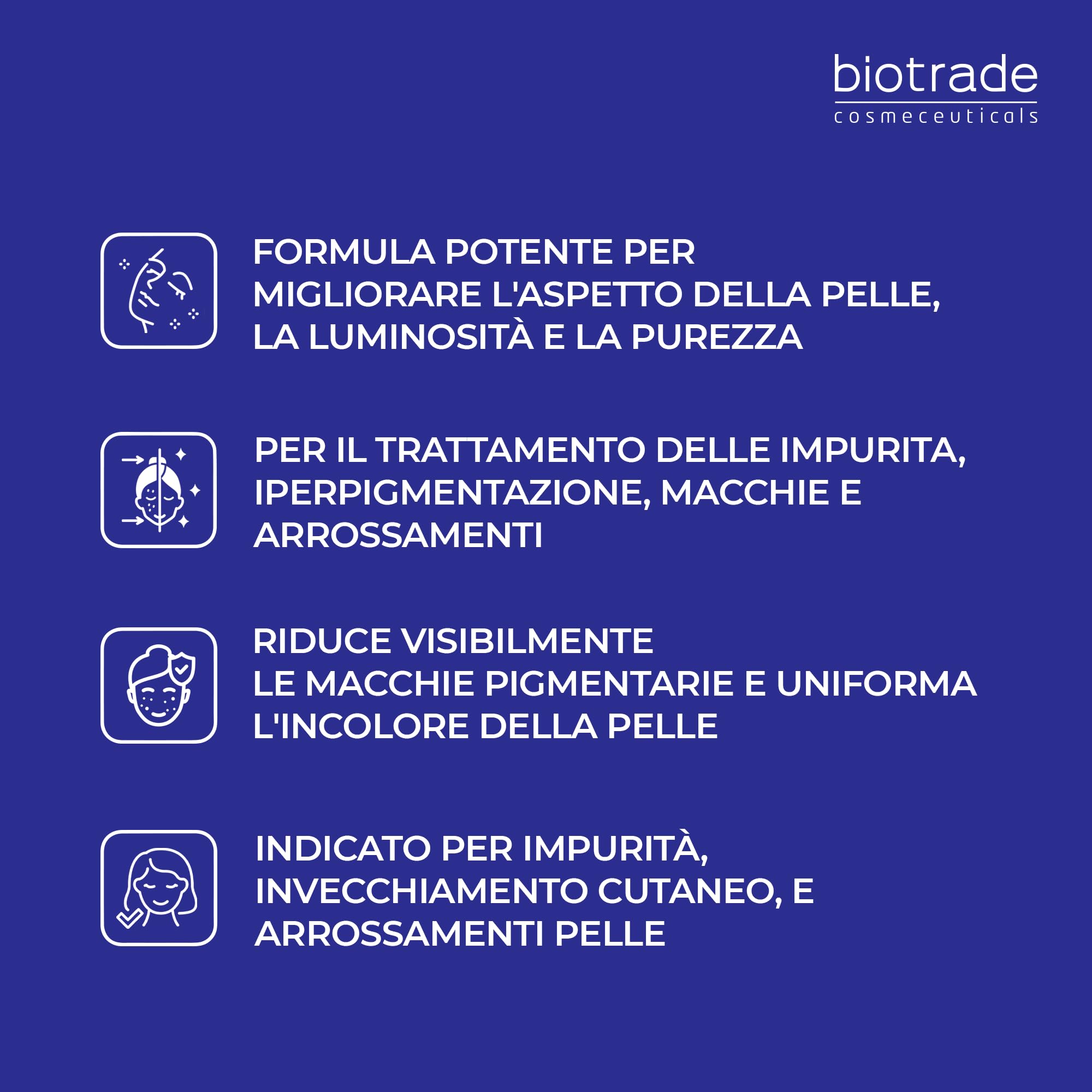 Crema viso concentrata acido azelaico 20%, niacinamide 6%, uniforme 30 ml | Per un colorito più uniforme e una pelle visibilmente più luminosa e levigata, con acido azelaico 20% e niacinamide 6%, 30 ml