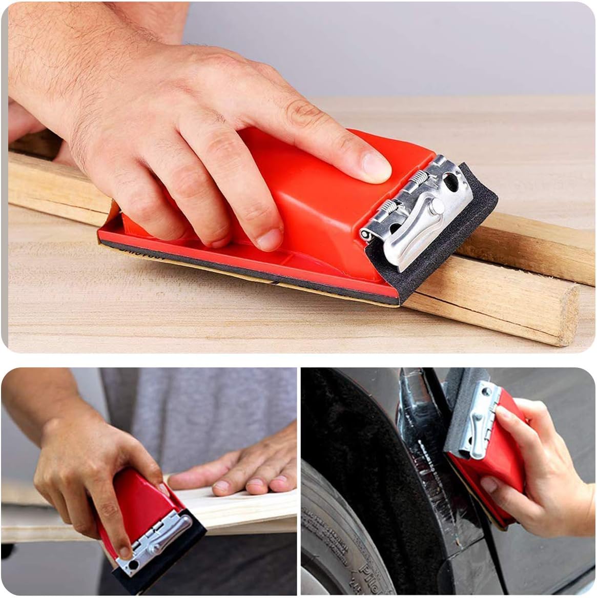 One-Day Sale: Up to 60% Off Sandpaper, 90 Pcs 400 to 3000 Grit Wet Dry Sandpaper with Red Handle Assortment 9x3.6 Inch for Automotive Sanding - Wood Furniture Finishing - Wood Turing Finishing and More by VERONES