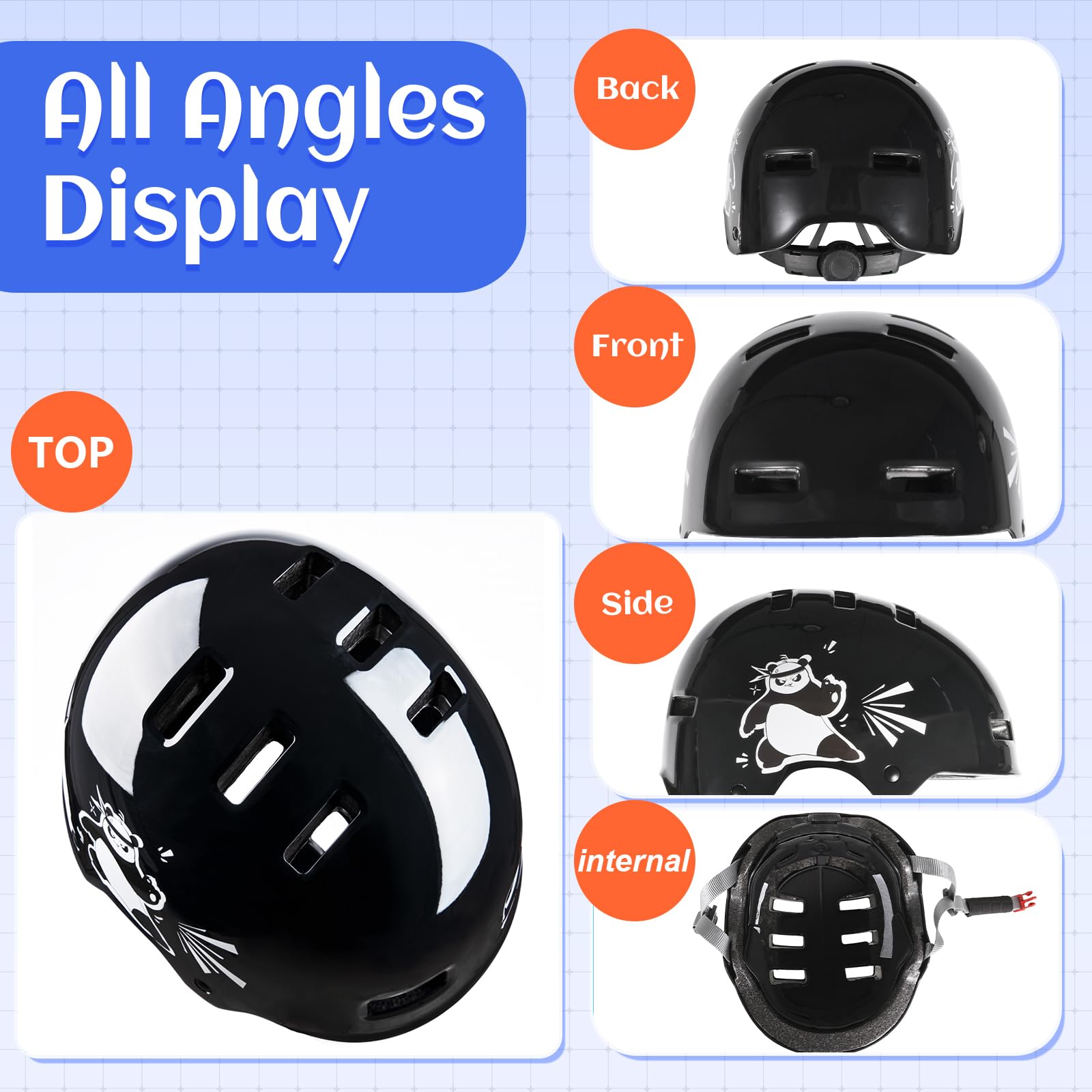 Casco da bicicletta regolabile per bambina bambino ragazze, Casco bici scooter bambino, Casco bambini per monopattino per skateboard bicicletta monopattino pattini in linea e ciclismo