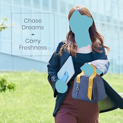 Miniatura 8 de Lior Amplia bolsa térmica para el almuerzo para mujeres y hombres, a prueba de fugas, para el trabajo, viajes y oficina, lonchera térmica para