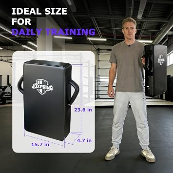 Football Blocking Pad with 5 Reinforced Webbing Handles for Football Training, Basketball Contact Drills and Multi-Sport Blocking Practice, Kick Pads Shield, 23.6x15.7(1 Pack)