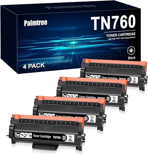 Palmtree TN760 Tóner para impresora Brother compatible con Brother TN760 TN 730 Toner TN-730TN-760 para impresora MFC-L2750DW HL-L2370DW MFC-L2710DW