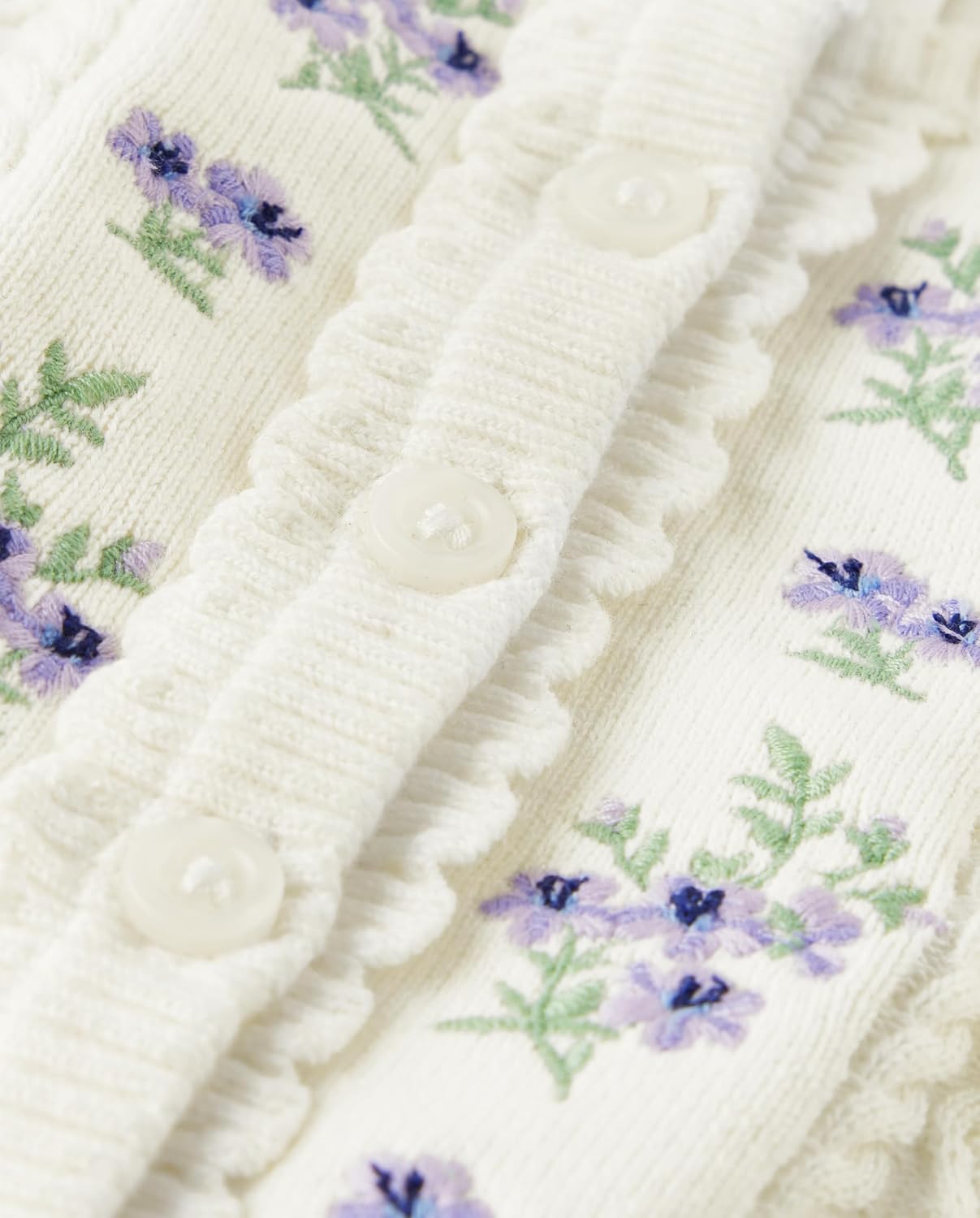 Gymboree,Button Up Cardigan Sweater,Flower Cardigan,UPTO7LBS. - Image 2