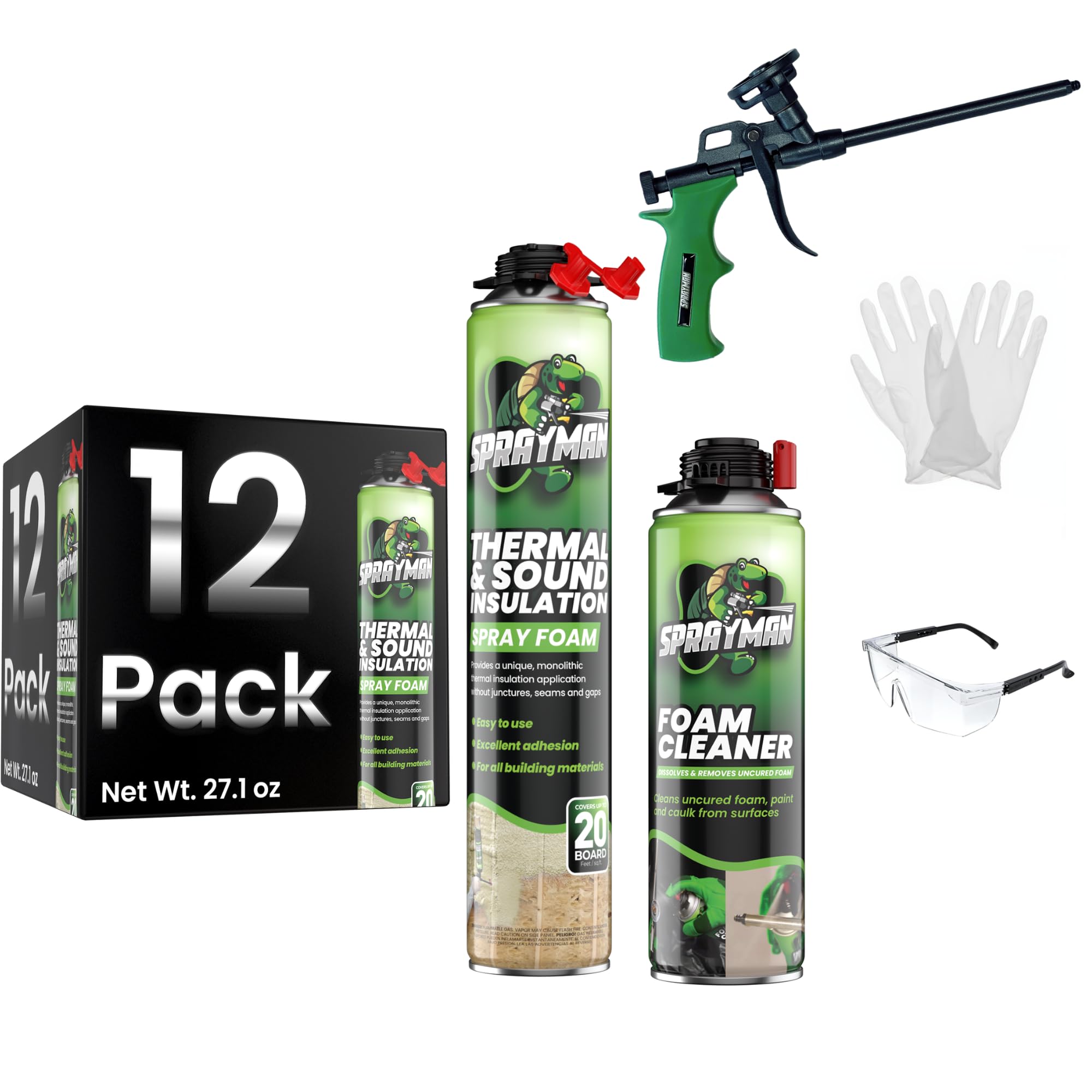 Spray Insulation Jacket & Pants サイズS Amazon.com: Adhesive Guru Spray Foam Insulation Kit (12 x