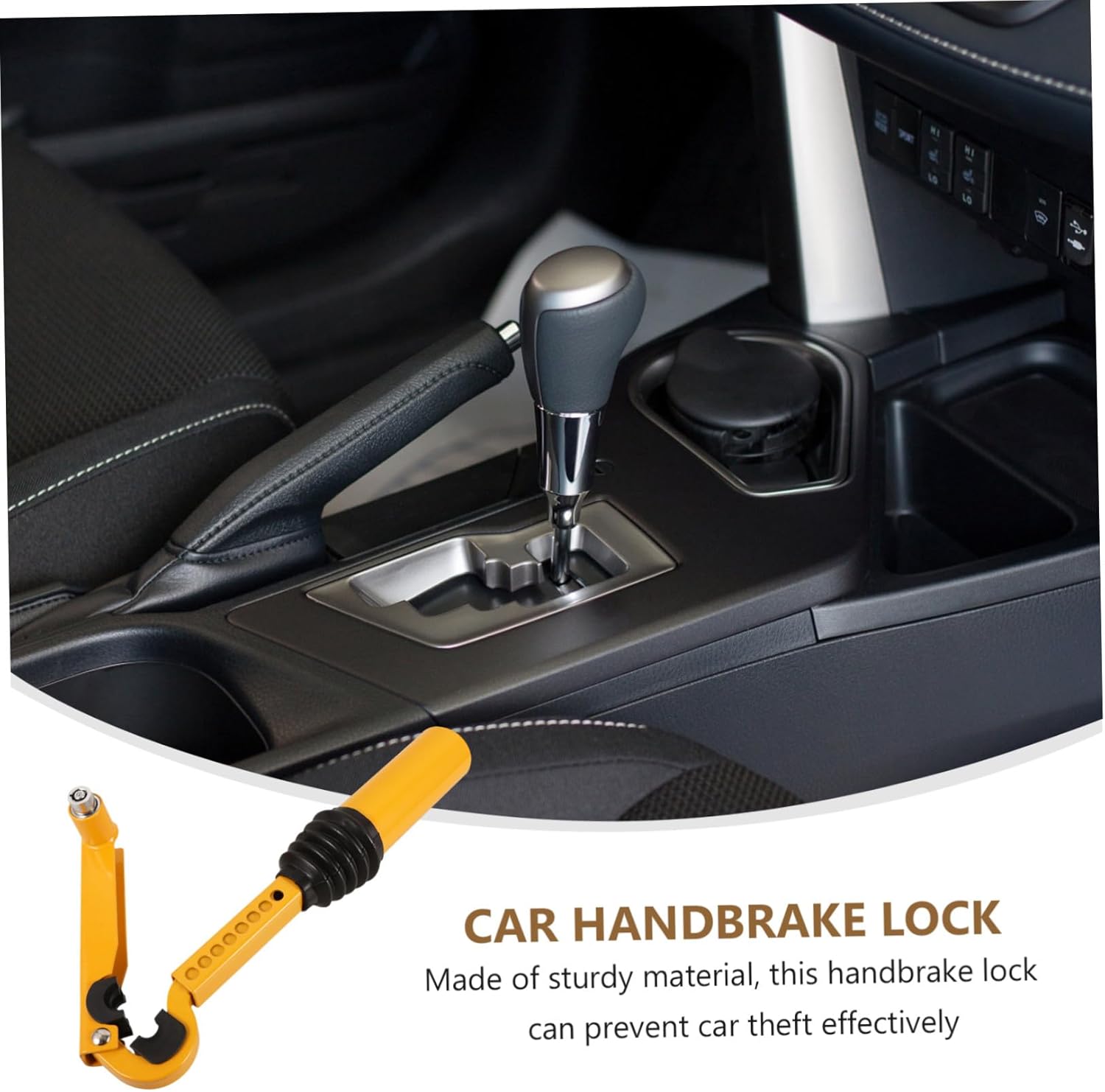 Adjustable Vehicle Gear Stick Lock Anti-Theft Device for Trucks Minivans Suvs Manual Shifter with Easy Installation and Steel Construction