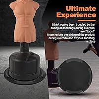 Vista 4 de Wolfwo Alfombrilla de anillo para bolsa, kit de parachoques evita que las bolsas pesadas independientes se muevan durante entrenamientos intensos