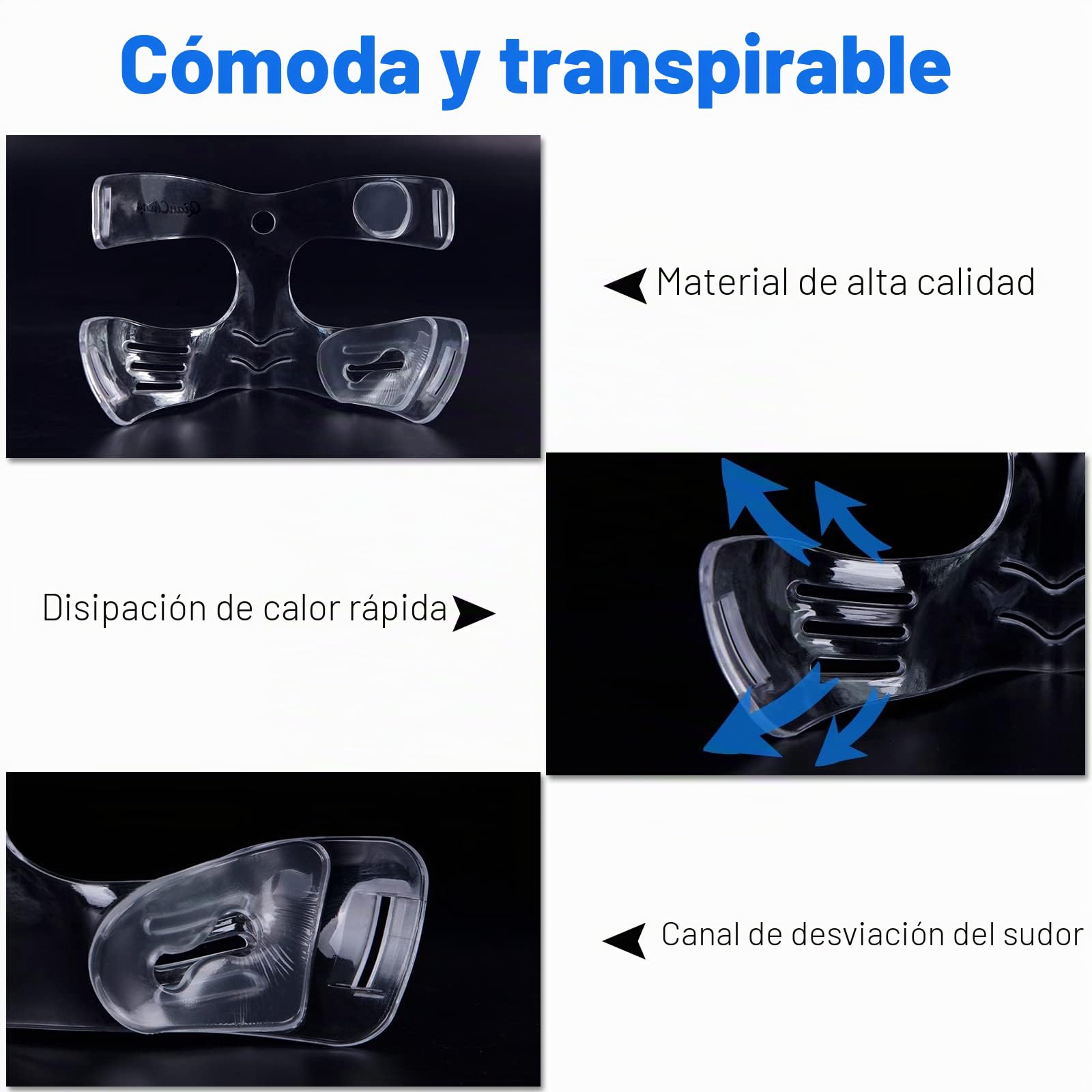 Qiancheng Protector facial para nariz rota para niños, adolescentes y mujeres, máscara facial ajustable con bolsa de transporte acolchada