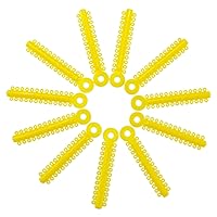 Vista 1 de Lazos dentales de ligadura de goma elástica de ortodoncia multicolor 1040 PCS/BOLSA (AMARILLO (2 #))