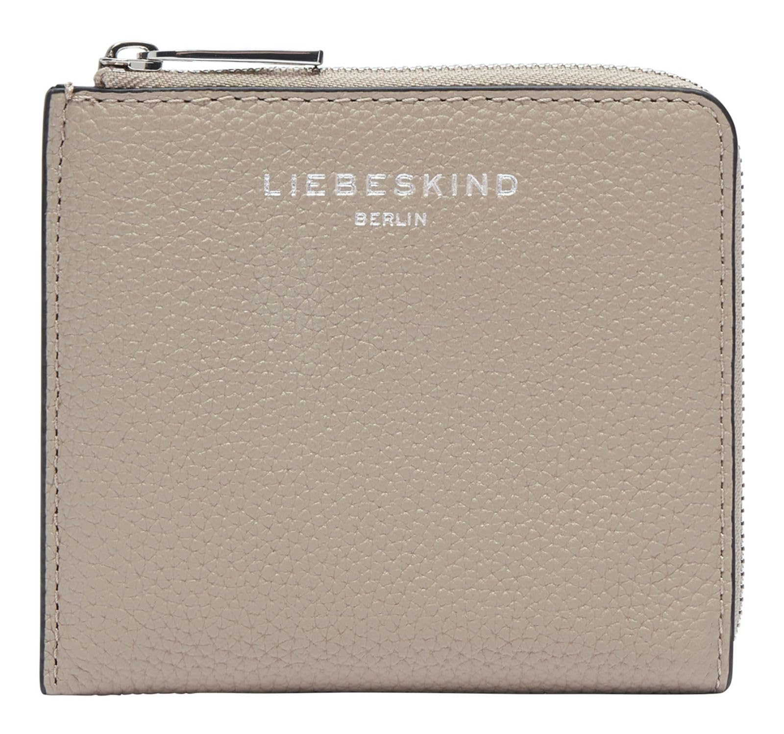 LIEBESKIND Berlin Leather Purse Paris 4 Small Pebble Nino Wallet Stone Taupe