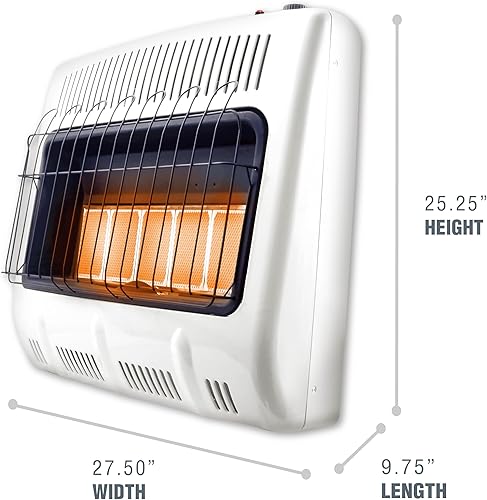 Miniatura 3 de Calefactor de propano, radiante, con respiradero de 30,000 BTU de Mr. Heater, Corporation Mr. Heater, MHVFRD30LPT