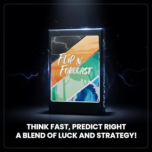 Miniatura 3 de Flip N' Forecast - El juego de cartas familiares de predicción definitiva para niños y adultos - Divertidos juegos familiares para niños y adultos