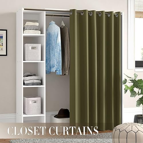 Vista 178 de PONY DANCE - Cortinas opacas con ojales, se venden como 2 piezas Blanco grisáceo