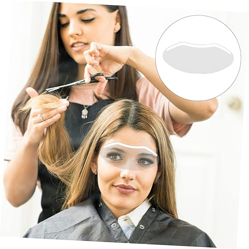 Miniatura 9 de 50 viseras faciales transparentes para cortes de pelo, cubierta protectora de ojos ligera para peluquería, flequillo recortado y teñido del cabello,