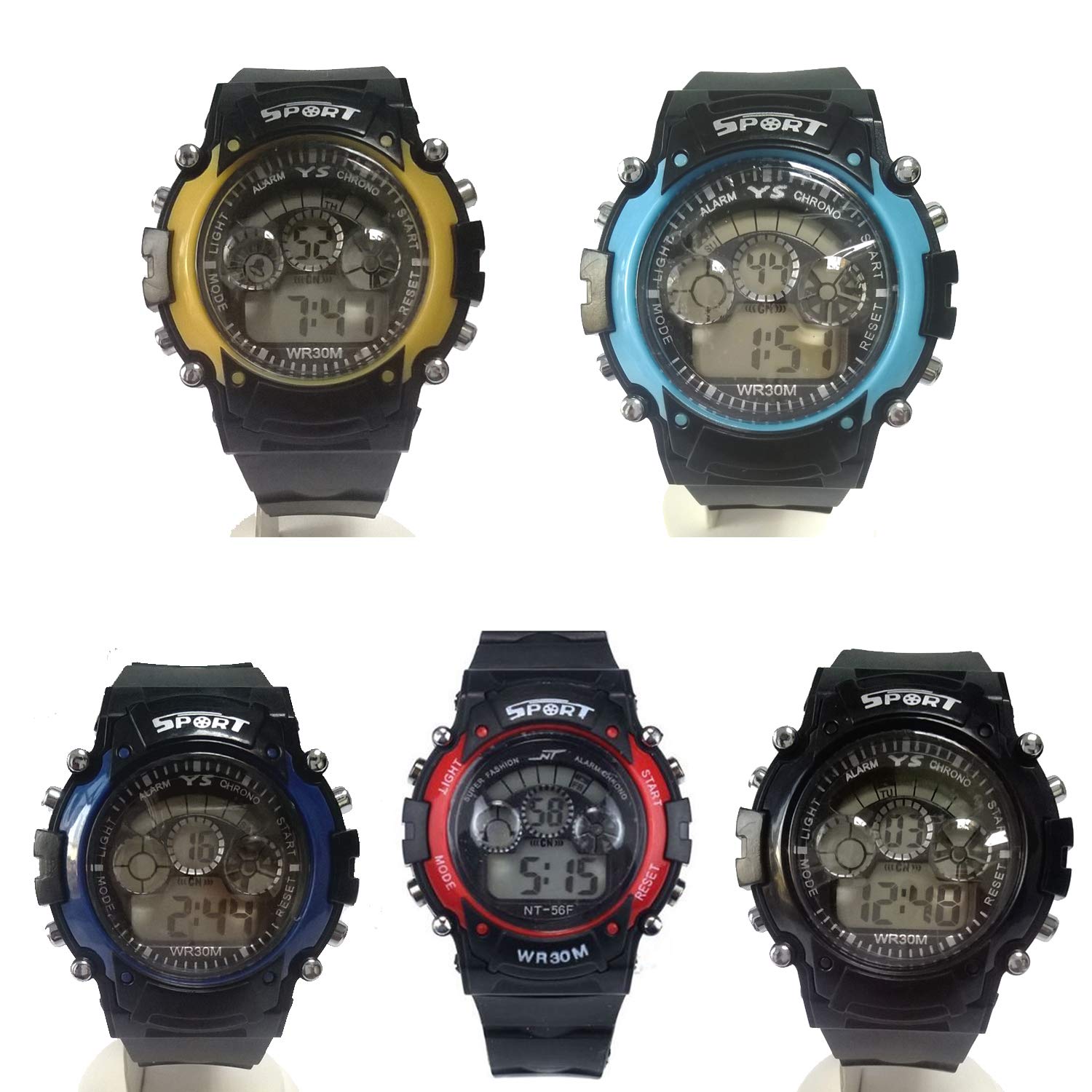 Glitter Collection Sports Digital Watch Combo Pack of 5 for Birthday Return Gift sports005 (B07WN9S6K3) Amazon Price History, Amazon Price Tracker