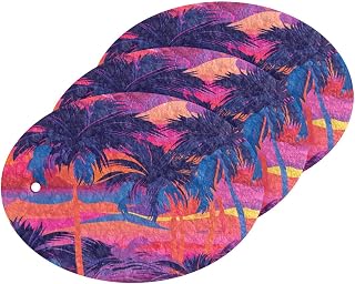 Coikll Coconut Tree Beach Kitchen Sponges Cleaning Odor Free Non Scratch Dish Sponge for Cleaning Dishes Bathroom - 3 PCS
