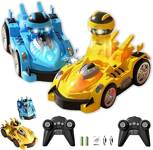 CHOWONE Coches de parachoques a control remoto para niños, auto de parachoques RC de batalla para niños y niñas de 4 a 8 años de edad para expulsar