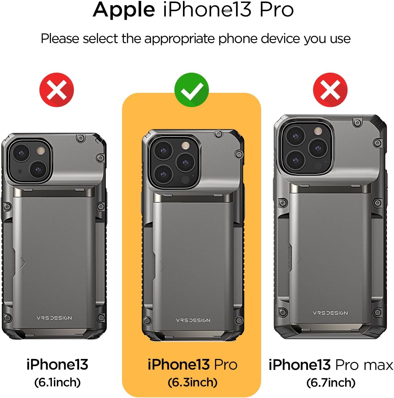 VRS DESIGN Damda Glide Pro Phone Case for iPhone 13 Pro, Sturdy Semi Auto Wallet [4 Cards] Phone Case Compatible for iPhone 13 Pro Case(2021) - Image 8