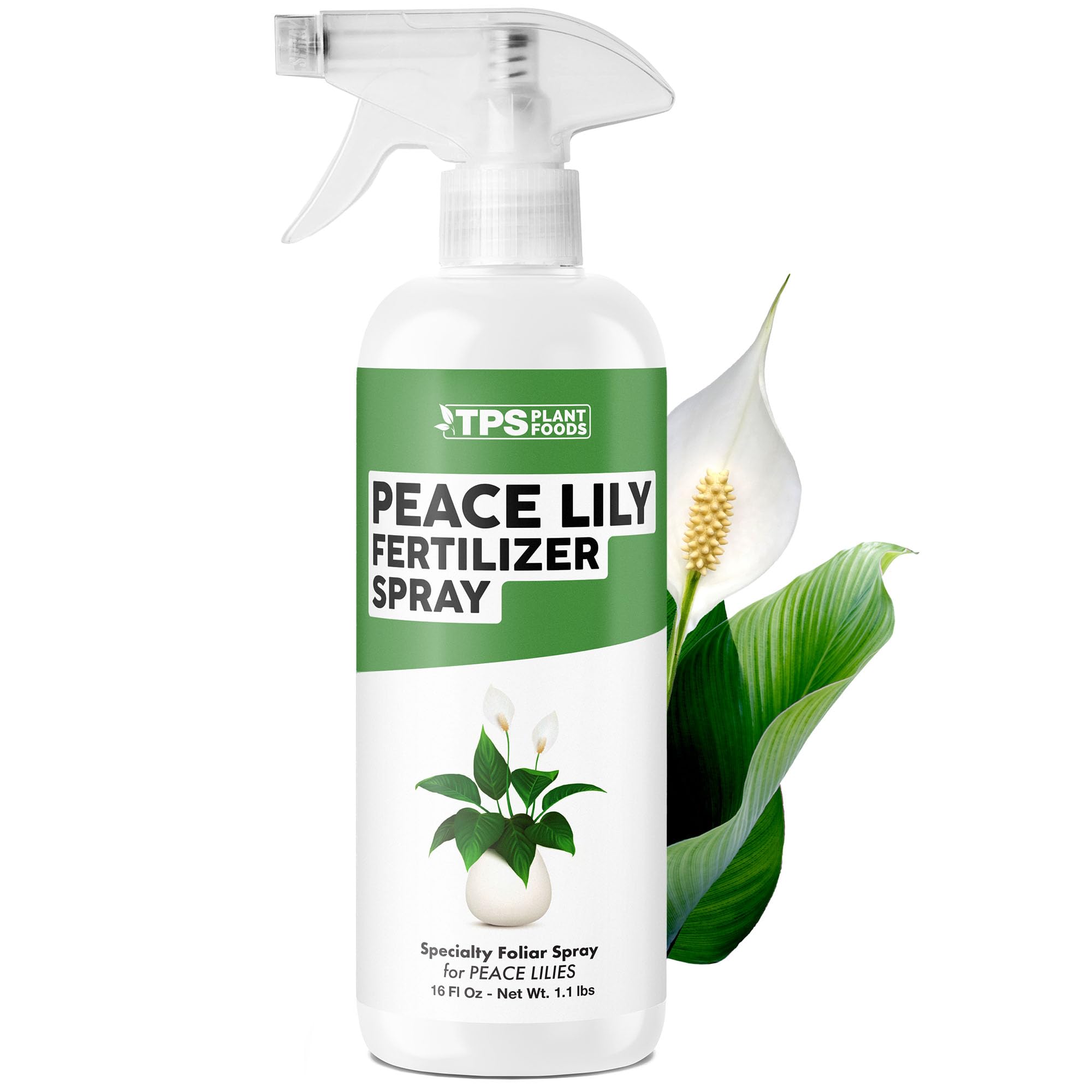 Amazon.com : Peace Lily Fertilizer Spray  Fast-Acting Mist for Deep Green  Leaves & Longer Blooms(16 oz) : Patio, Lawn & Garden