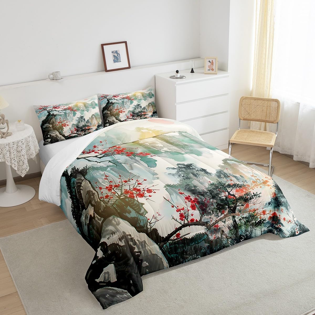 Feelyou Japanese Style Comforter Set King Size Boys Girls Teens image 4