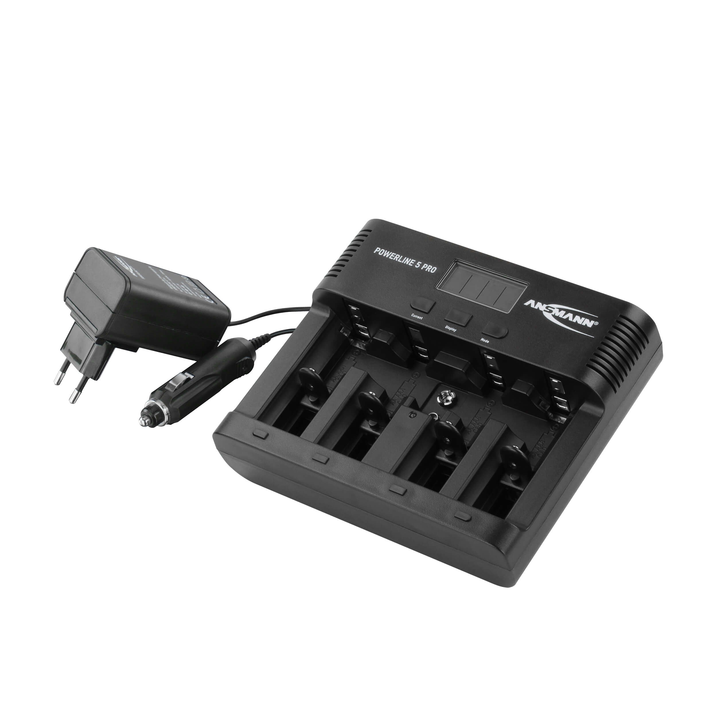 Ansmann - Cargador para 4 Pilas AA/AAA con USB