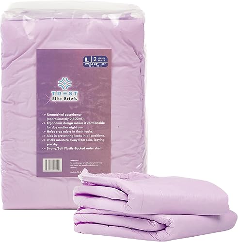 TREST Elite - Calzoncillos para hombres y mujeres, pañales nocturnos para incontinencia, absorción de élite, cómodos, neutralizantes de olores y