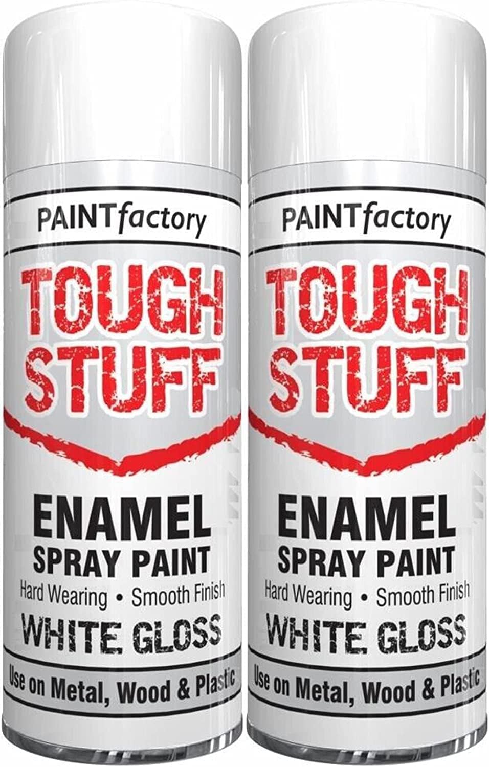 AHS Enamel White Gloss Spray 400ml - Multipurpose Hard Wearing & Smooth Finishing - Heavy Duty Easy Quick Dry Paint - Ideal For Interior & Exterior Wood, Metal, Plastic (2)