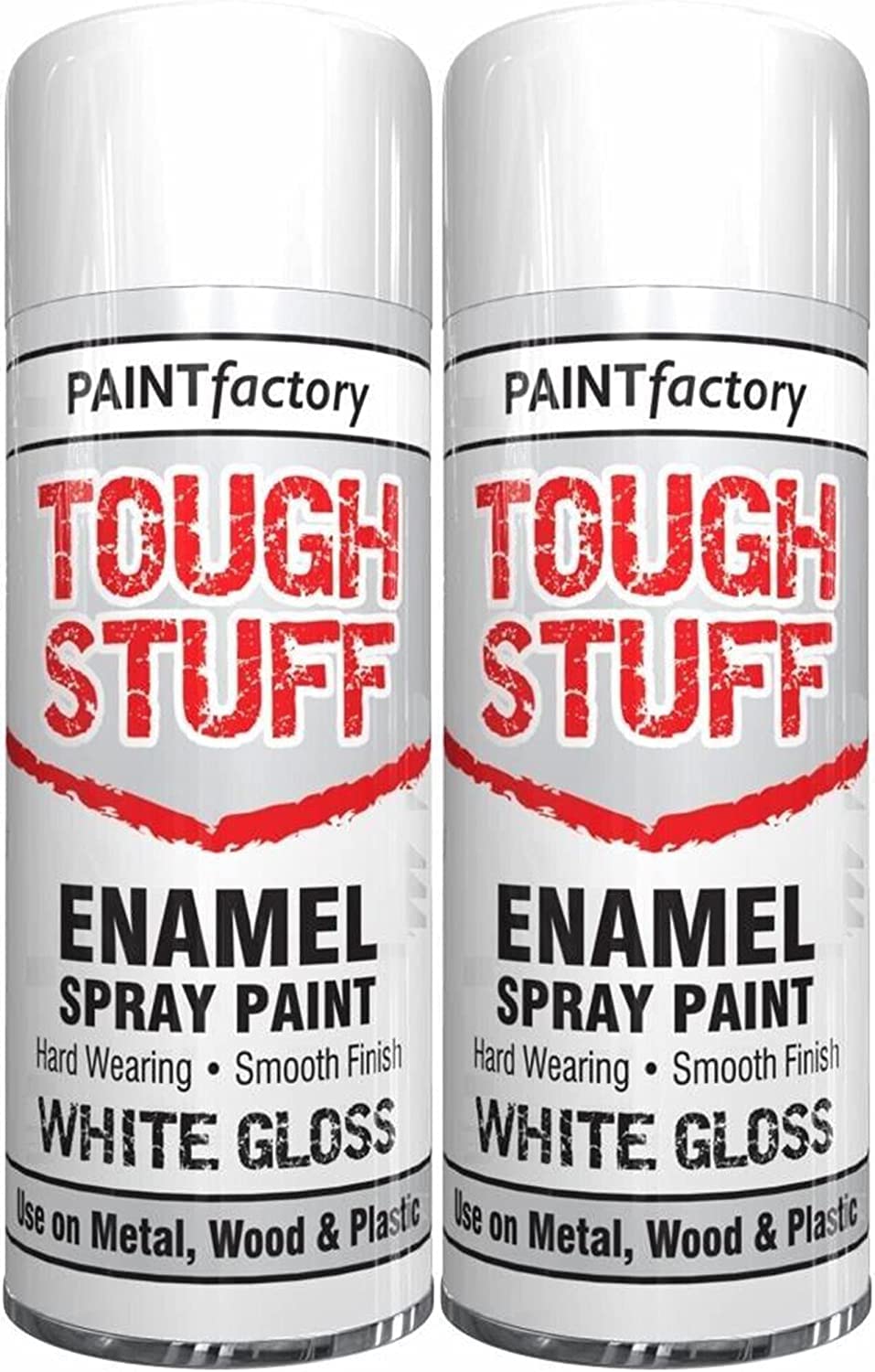 AHS Enamel White Gloss Spray 400ml - Multipurpose Hard Wearing & Smooth Finishing - Heavy Duty Easy Quick Dry Paint - Ideal For Interior & Exterior Wood, Metal, Plastic (2)