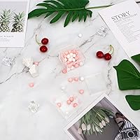 Vista 8 de dedoot Caja pequeña de acrílico con tapa de 2.2 x 2.2 x 1.3 pulgadas, paquete de 4 cajas de plástico Suqare cajas de almacenamiento de acrílico