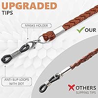 Vista 41 de Cordón de soporte de cuerda para gafas - Accesorio de soporte de correa para gafas de terileno Negro