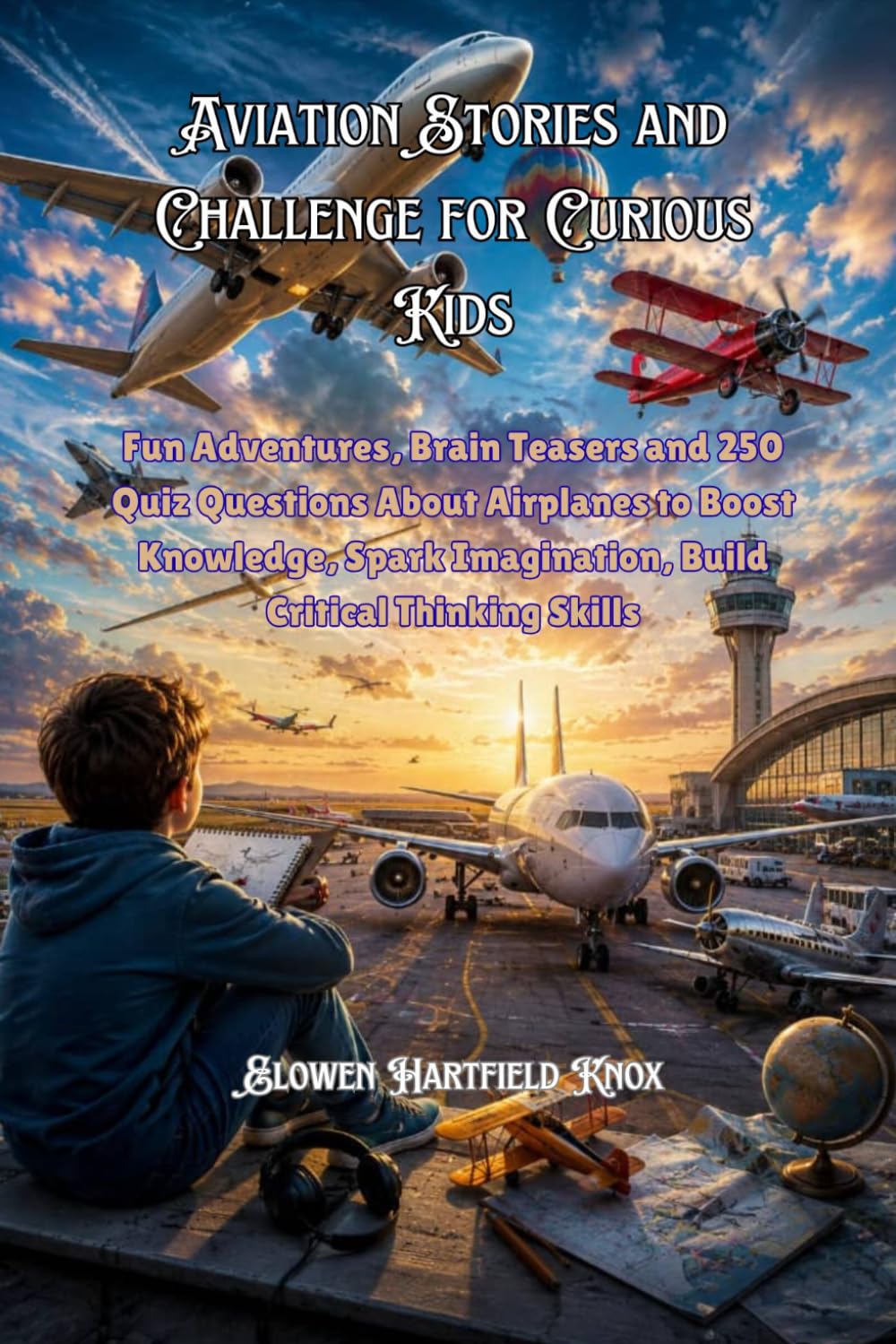 Aviation Stories and Challenge for Curious Kids: Fun Adventures, Brain Teasers and 250 Quiz Questions About Airplanes to Boost Knowledge, Spark Imagination, Build Critical Thinking Skills