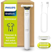 Philips OneBlade QP1924/30 Intimate Shaving Trimming & Shaving with Extra Skin Protection for a Closer and Comfortable Shave Without Shaving Completely Smooth