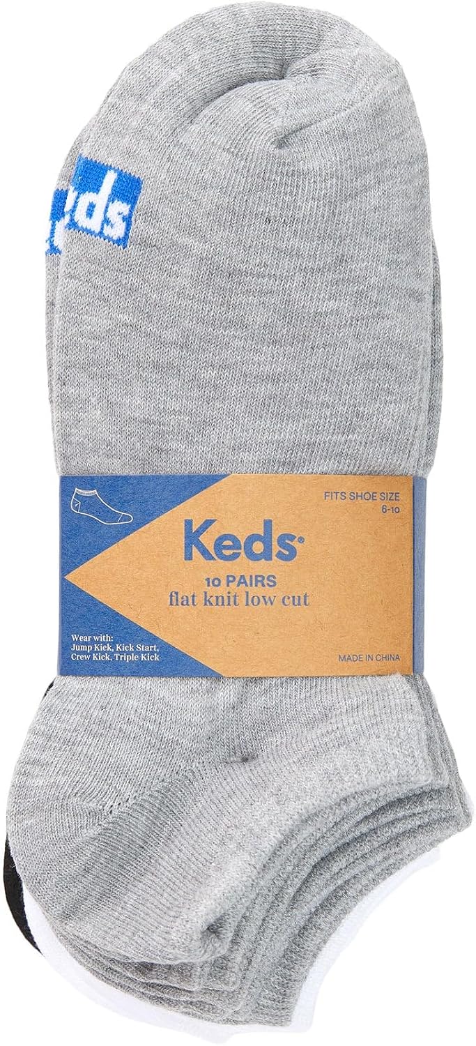 Keds Women's Women's Low Cut Flat Knit Socks