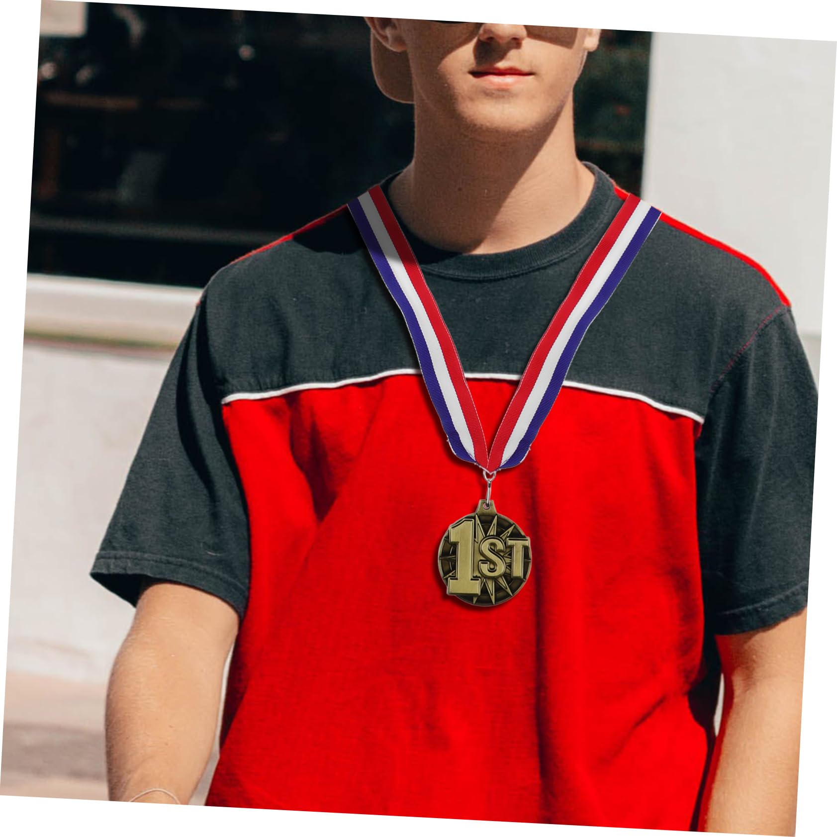 Mipcase 15piezas Medallas Colgantes para Competencias Deportivas De Medallas De Honor Cinta Reconocimiento para Estudiantes y Fiestas Deportivas