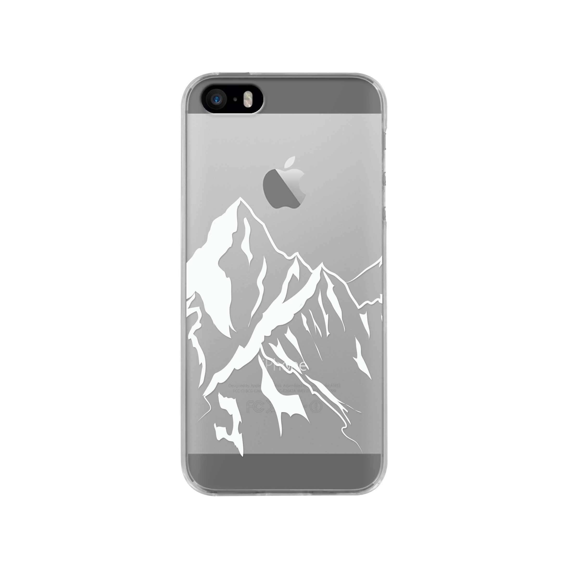 Bigben Connected Semi-Rigid with Mountain Design For Iphone 5/5s Transparent