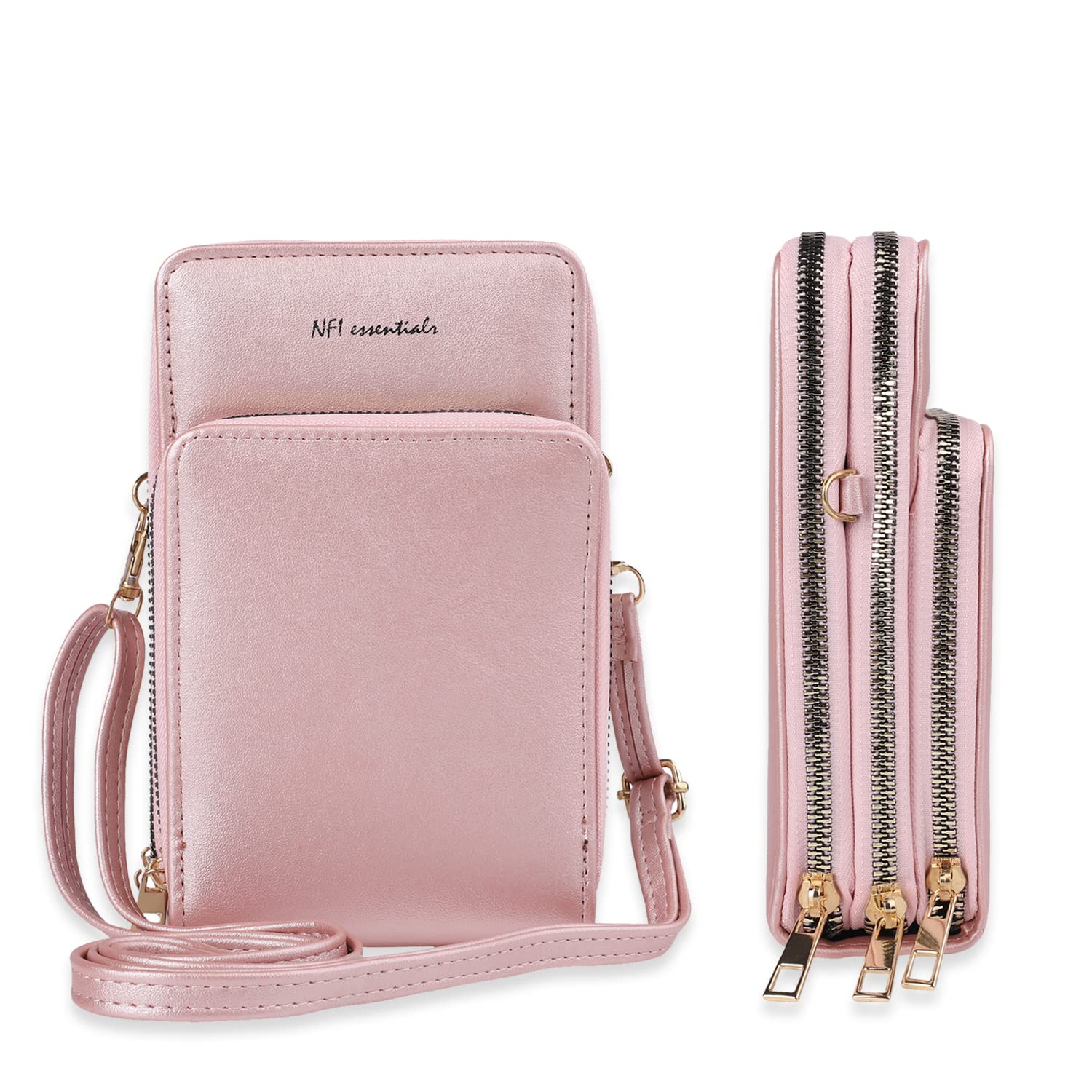 nfi essentials Girls Women's Multipocket Wallet Purse for Mobile Cell Phone Holder, Wallet Hand Purse Clutch Crossbody Sling Bag-picture-43