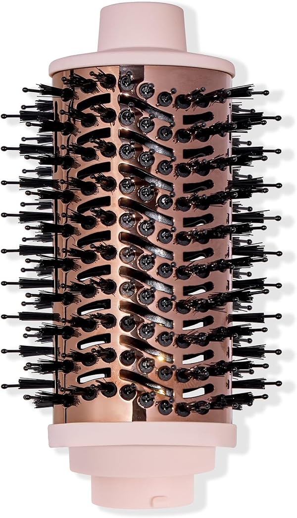 L'ANGE HAIR Multi-Volume Dryer Brush Attachment | Titanium Blow Dryer Brush Barrel for Volumizing & Styling | Tool Sold Separately | Attachment - Blush - Oval 60mm