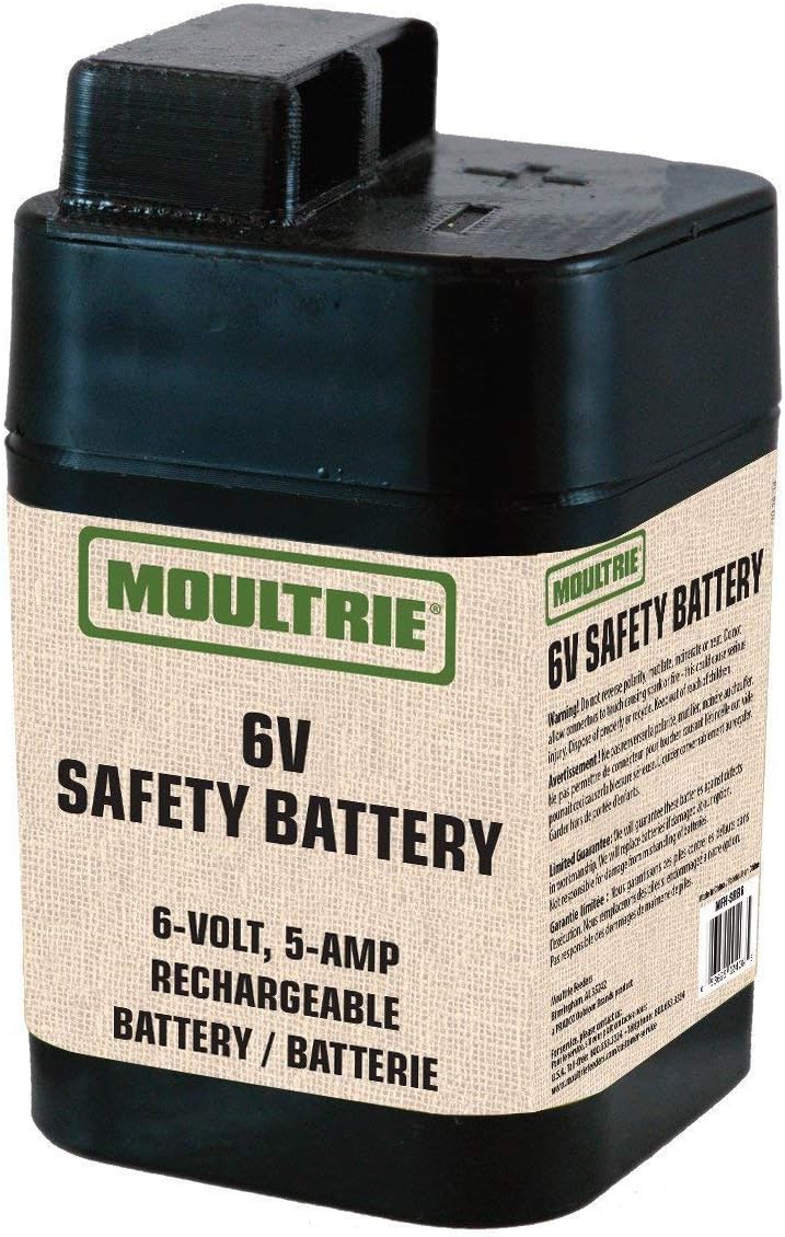 Moultrie MFHP12406 6-Volt, 5-Amp Rechargeable Safety Battery