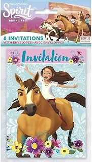 Unique Spirit Riding Free Party Invitations - 5.5” x 4”, 8 Pcs
