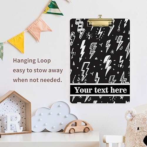 Miniatura 5 de Portapapeles de plástico personalizado para colgar, tablero de clip personalizado, cartón de tamaño carta estándar para estudiantes de enfermería,