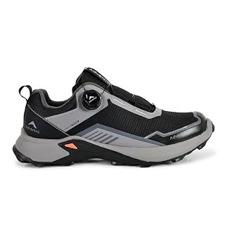 ADVENTRA Men’s Waterproof Hiking Shoes Low Ankle | Ultra-Grip Outdoor Trekking & Trail Shoes | Lightweight, Durable, Slip-Resistant | ET-1102 (Multicolor) (UK Footwear Size System, Adult, Men, Numeric, Medium, 7)
