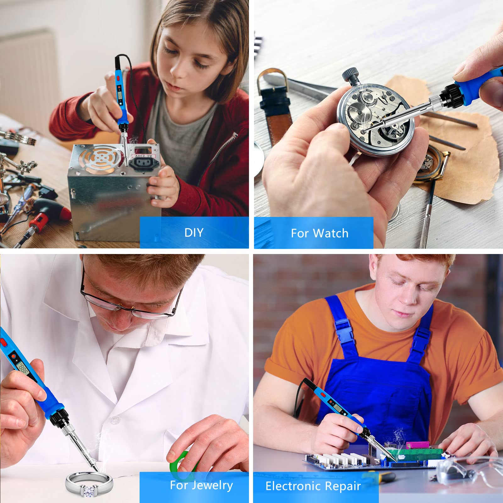 Upgraded Soldering Iron Kit - 80W Digital -6