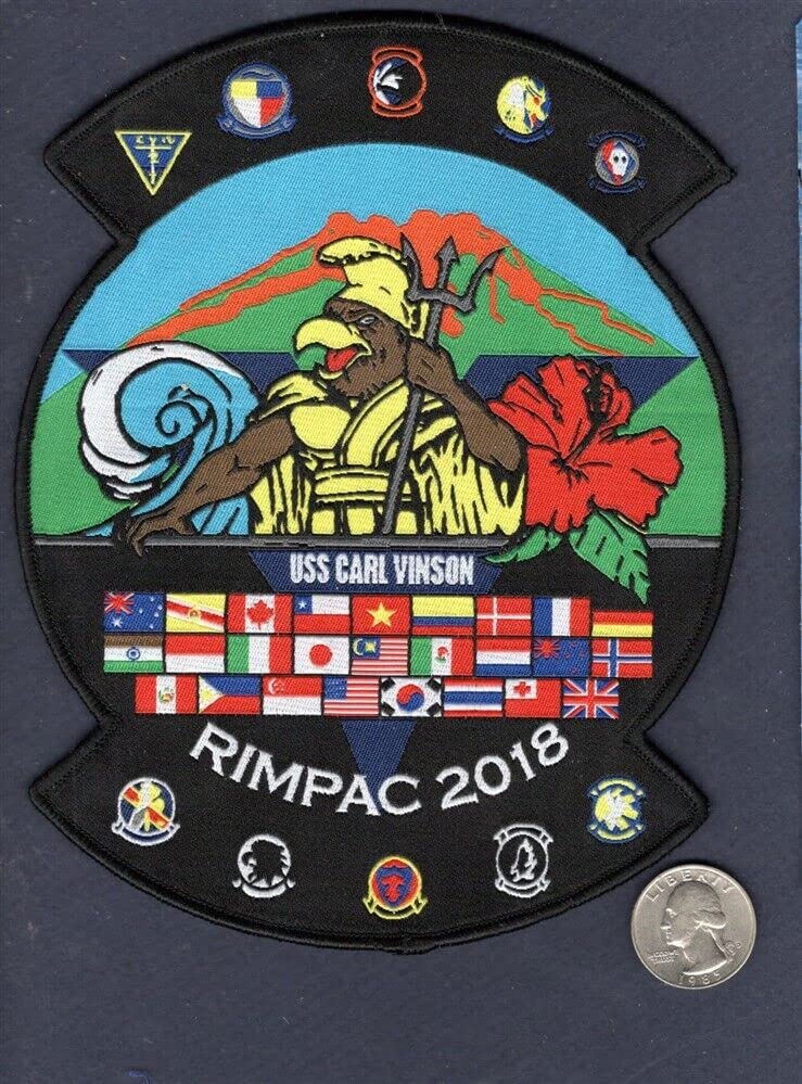 CVW-2 RIMPAC 2018 記念パッチ Amazon.com: Embroidered Patch - Patches for Women Man - CVN-70