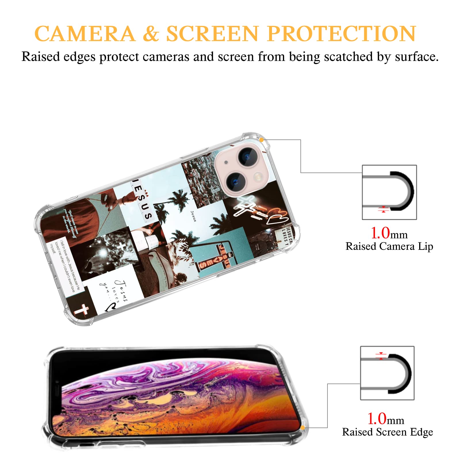 Amazon.com: Lemifelgby Christian Aesthetic Case Compatible with