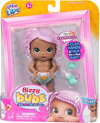 Little Live Babies Little Live Bizzy Bubs Clap Baby Armónica Juguete para niños