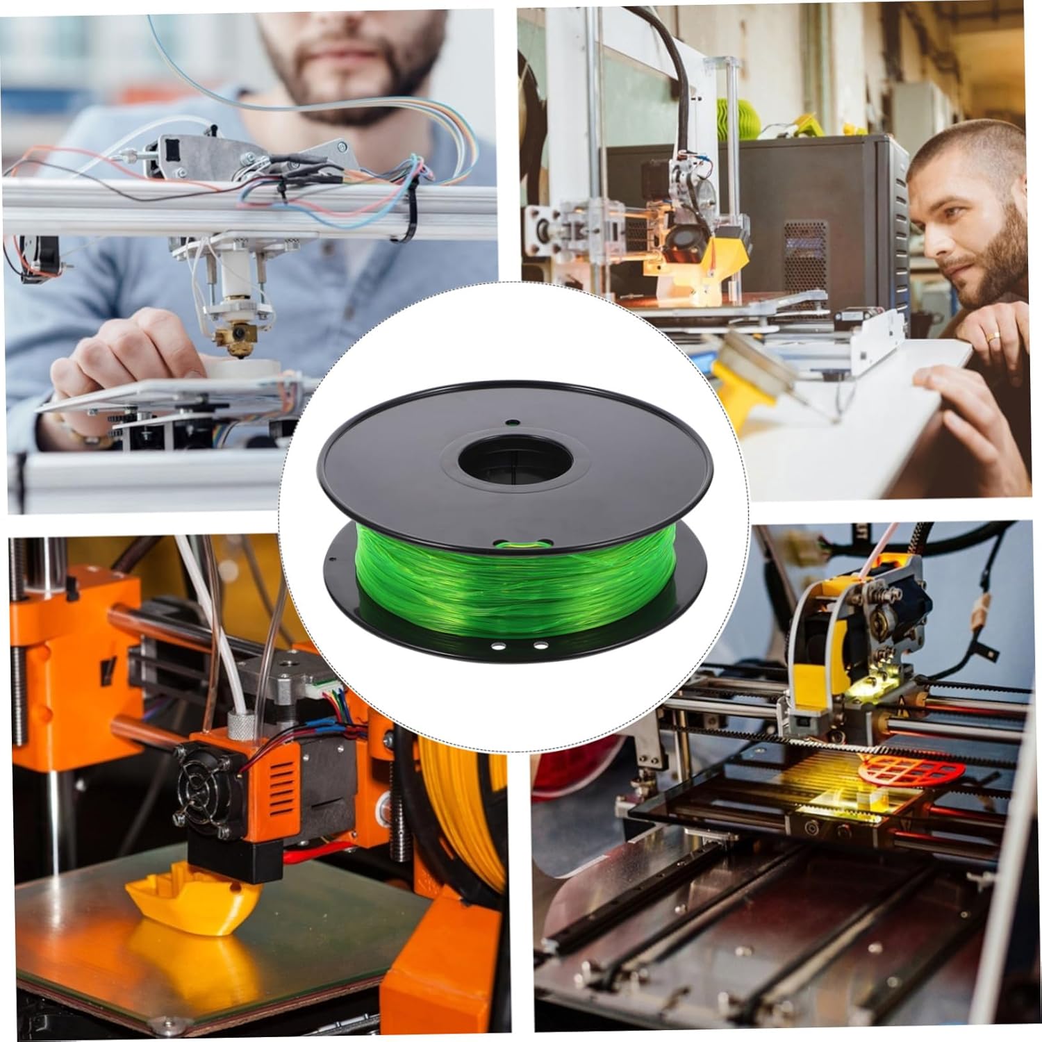 Transparent TPU Printer Filament Flexible Non-Clogging Printing Material with Stable Melting Point for Professional Printing Use Random Color