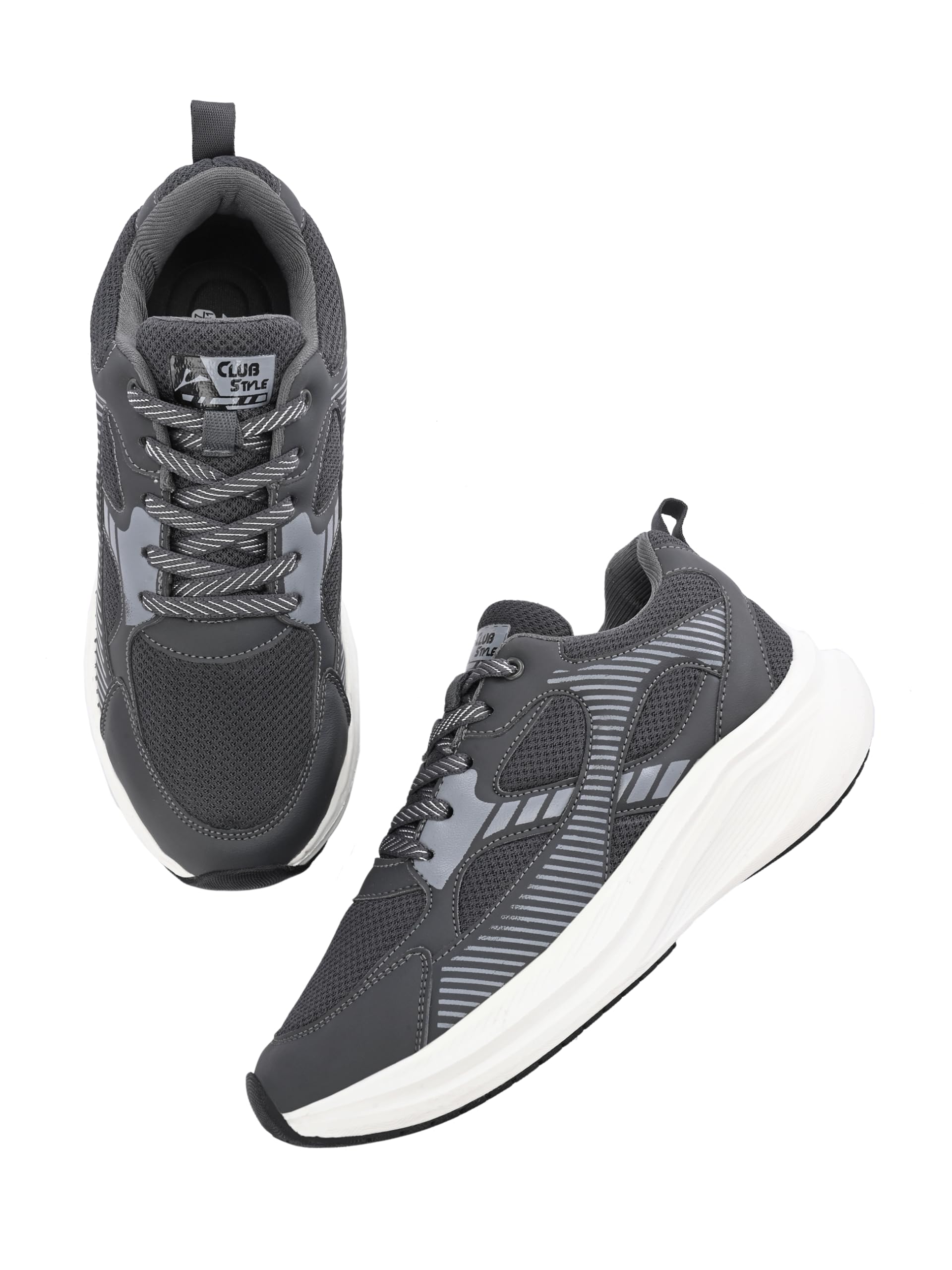 mens lightweight breathable mesh running shoes | durable phylon sole athletic sneakers for gym walking training comfortable laceup sports shoes